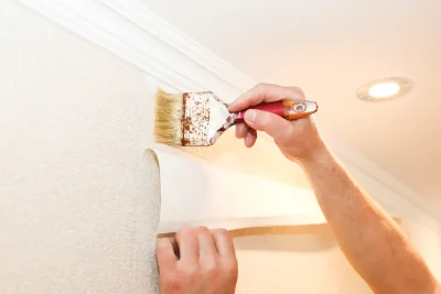 Pose de papier peint à la Chenalotte — revêtements muraux et toiles de verre